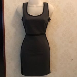 Banana Republic Gray and Black Dress Size 2P